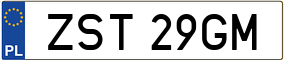 Truck License Plate